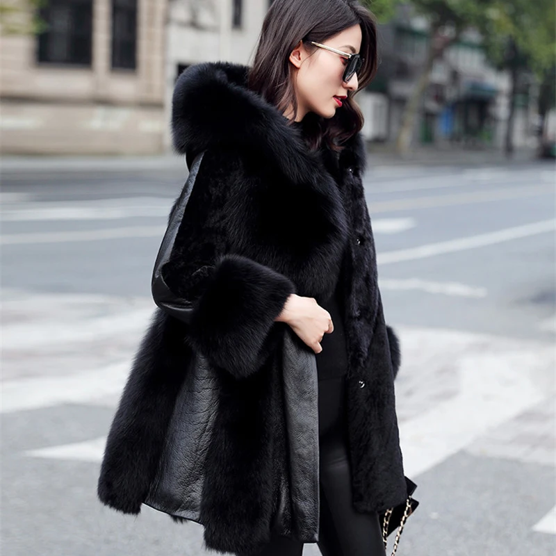 Женская кашемировая куртка из натурального меха верхняя одежда натуральной кожи