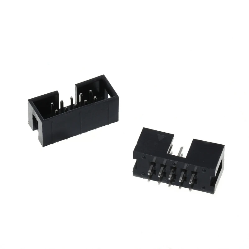10 шт. DC3 Pin 2x5 двухрядный 2 54 мм прямой штырьковый разъем IDC Box | Обустройство дома