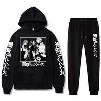 hot japanese anime tokyo revengers hoodie pants men women long sleeve printed tracksuits autumn winter casual jogging suits