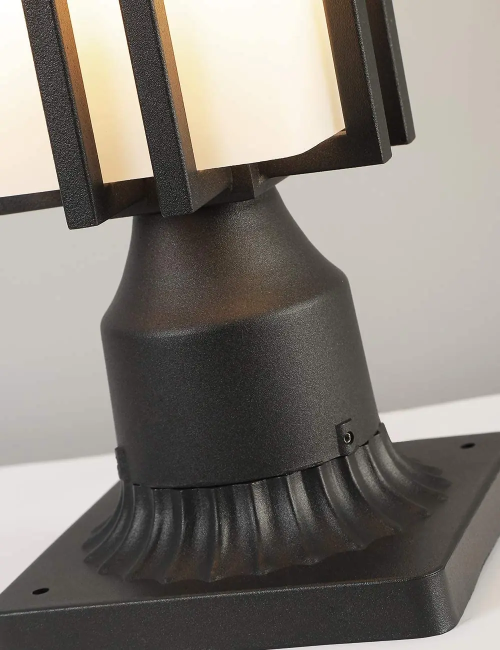 Goede Outdoor Bericht Licht Waterdicht Metalen Frame Met Pier Mount Outdoor Verlichtingsarmaturen Outdoor Post Lantaarn Voor Tuin Achtertuin