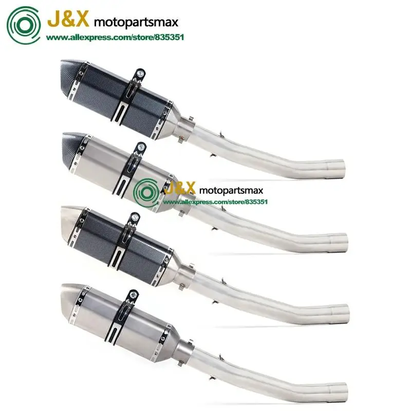 Мотоцикл Полный выхлопной системы Escape modifid адаптер ссылка Средний изгиб трубы