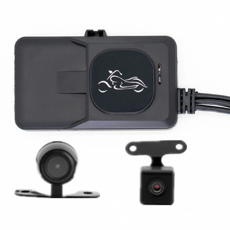 

1080P 3.0 Inch Motorcycle Locomotive Recorder Split Type Night Vision Double Lens HD Driving Recorder