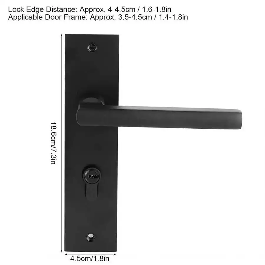 Дверной замок алюминиевый с ключами в европейском стиле|Комплекты ручек| |