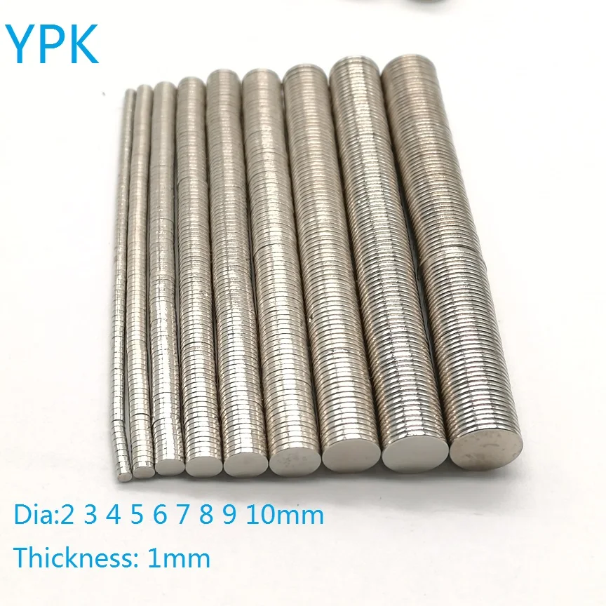 

500 PCS/LOT Disc NdFeB Magnet 2*1 3*1 4*1 5*1 6*1 7*1 8*1 9*1 10*1 Strong Neodymium Magnets 2x1 3x1 4x1 5x1 6x1 7x1 8x1 9x1 10x1