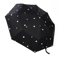 yada ins geometric triangle umbrella design cute folding umbrellas for women men anti uv gift windproof rainy umbrella yd200011