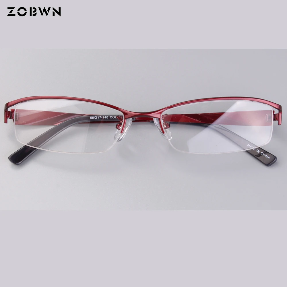 แว่นตาสตรีเลดี้คลาสสิกครึ่งกรอบแว่นตาออพติคอลแว่นตาโปรโมชั่นประสิทธิภาพสูง Lentes Opticos Para Mujer