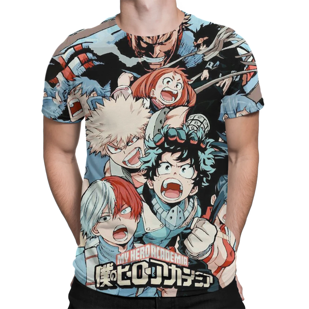 

Harajuku Manga My Hero Academia 3D Printing Anime Men T-shirt Oversized T-shirt Short-sleeved T-shirts Cartoon Male O-neck Tops
