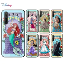 Disney Cartoon Animation Princess Cover For OPPO A93 A92 A73 A53S A52 A32 A31 A12E A1K Find X2 X3 Pro Lite Neo Black Phone Case