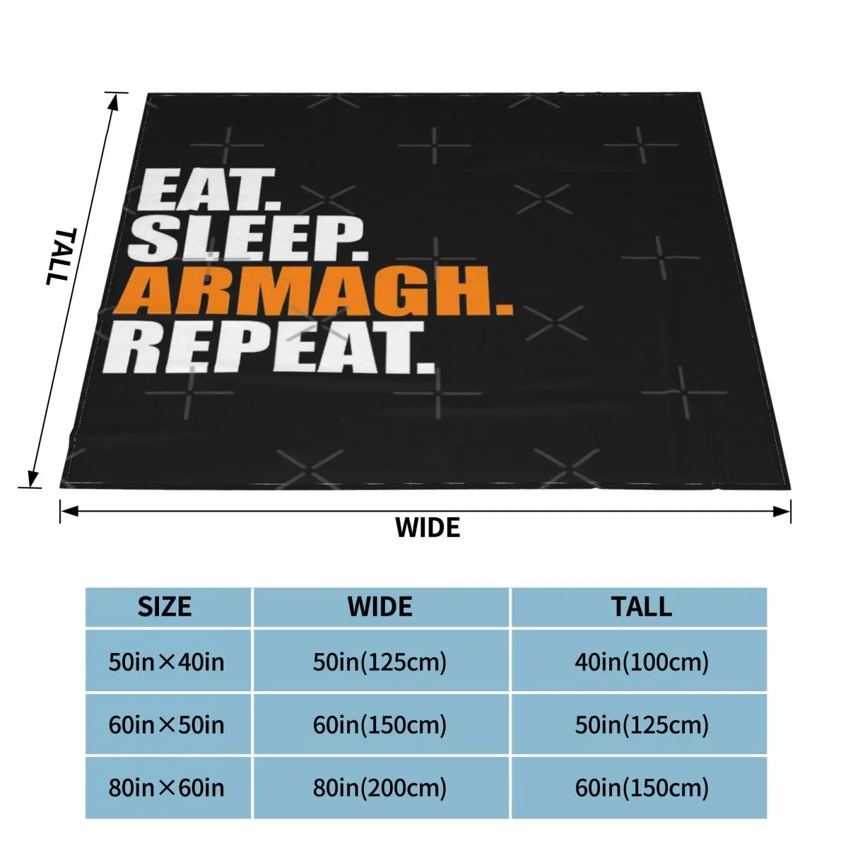 Armagh Ирландия Eat Sleep одеяло покрывало для кровати плед пляжа Толстовка пикника |