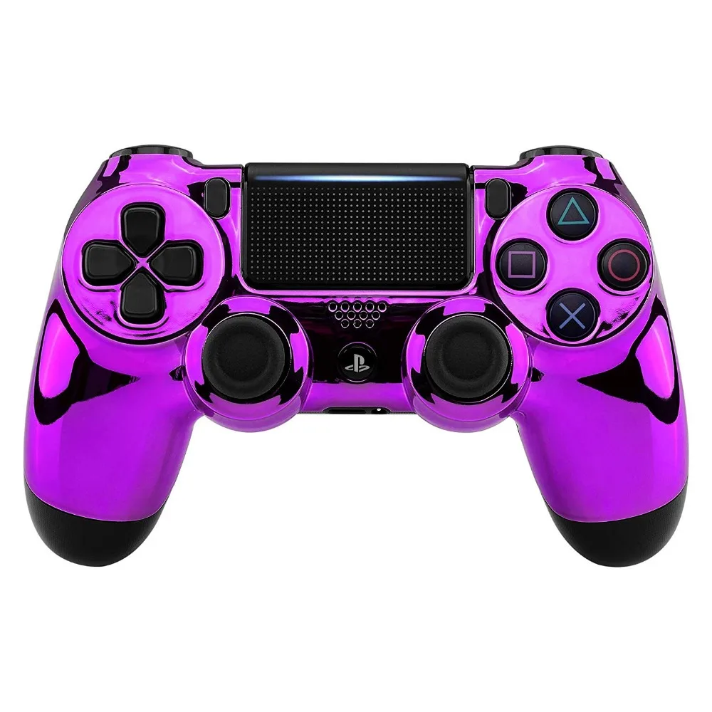 Хром Edition спереди Корпус Оболочка Чехол, запасных частей для Playstation 4 PS4 тонкий PS4 Pro JDM-040 JDM-030 JDS-030 контроллер