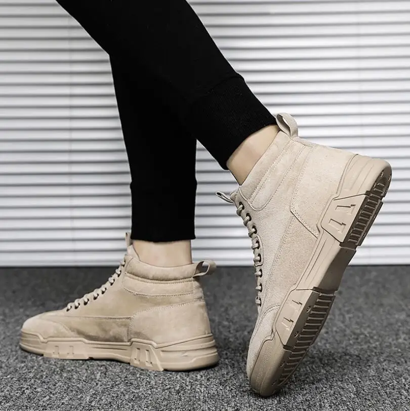 

2020 Autumn Winter Outdoor Sports Shoes Casual High Top Flatclapper Shoes Casual Men's Shoes Zapatillas Hombre Casual Sneaker