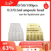 0 3 0 5ml disposable ampoule head sterile converter for hyaluronique pen no needle atomizer hyaluronic pen to take liquid