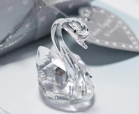 50pcs swan crystal wedding souvenir for baby shower boy girl party birthday favor box