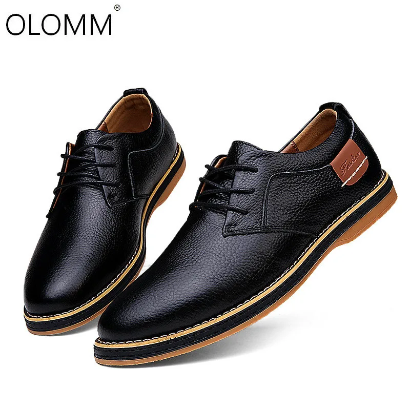

Spring New Mens Fashion Casual Autumn Leather Business Casual Shoes Loafers Zapatos De Hombre Sneakers