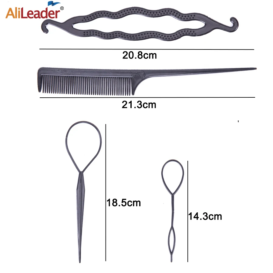 

Alileader Hair Styling Tool Braiding Tool Hair Accessories Hair Styling Set Kit Hair Pin Pony Tail Hair Accessories Black Color
