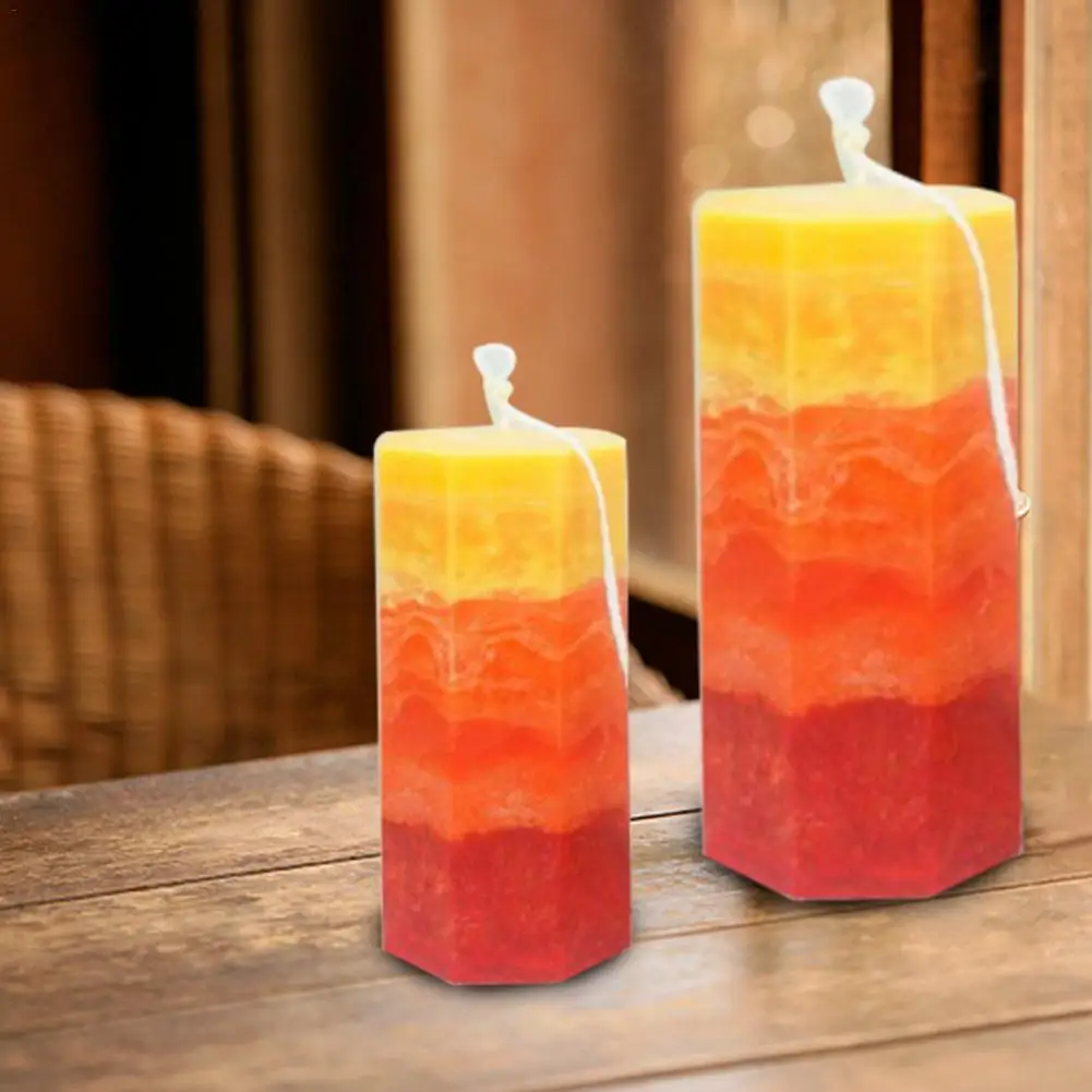 Шестигранная форма для свечи ручной работы 3D силиконовая мыла DIY пластырь