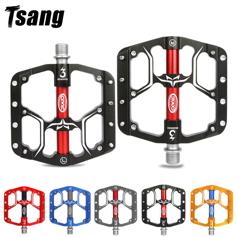 Велосипедные педали 3 герметичных подшипника широкая платформа из сплава детали
