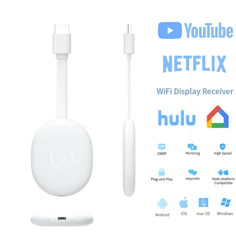 Wi-Fi-адаптер 1080P Chromecast HDMI для Android IOS Mira | Электроника
