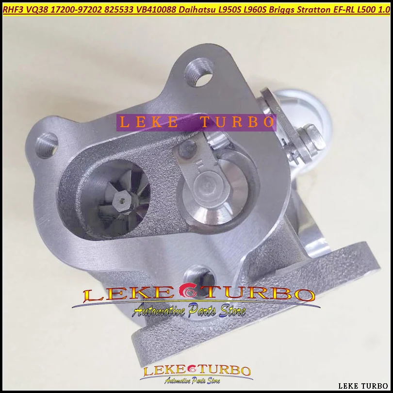 Турбокомпрессор Turbo RHF3 VQ38 825533 VB410088 17200-97202 для Daihatsu L950S L960S Briggs Stratton EF-RL L500 1994 л 47 кВт