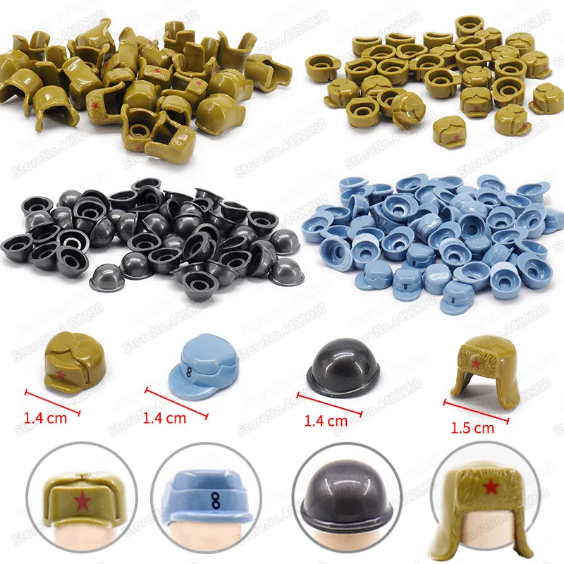 Шлем строительные блоки много военные мощные армейские фигурки страны мировая