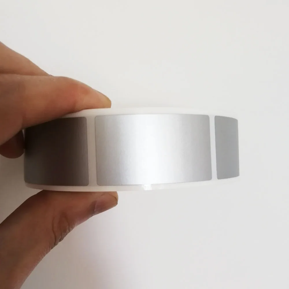 1000 шт 23x42 мм серебряное золото клей царапины наклейки DIY Ручная этикетка лента