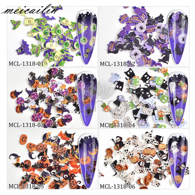 6 Коробки нейл арта рождественское с блестками рисунком лося Конфета в виде