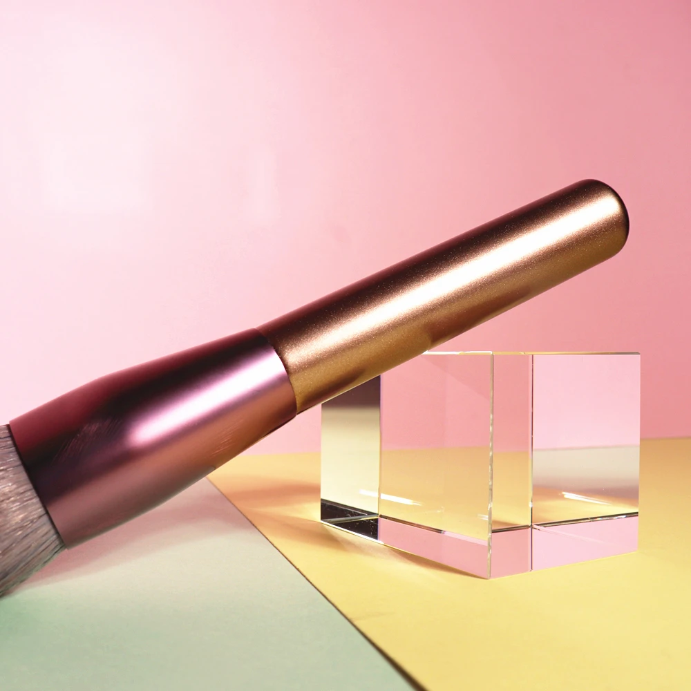 Набор кистей для макияжа мягкая синтетическая кисточка светло-фиолетового цвета