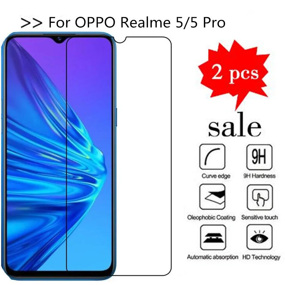 Tempered Glass For OPPO Realme 5 Pro Screen Protector Premiun Phone Protection Film Case | Мобильные телефоны и