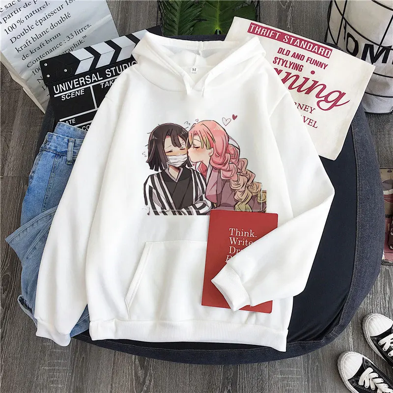 

Demon Slayer Anime Oversized Hoodie Women Hooded Winter Clothes Harajuku Hoody Sweatshirt Korean Funny Vintage Pullovers Top