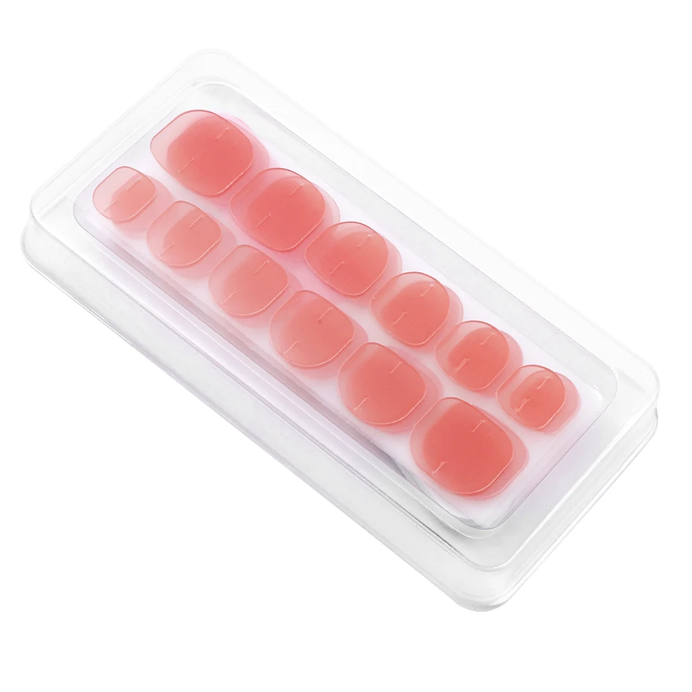 Двусторонняя наклейка для ногтей 2 листа 48 шт. гибкие накладные ногти клейкий