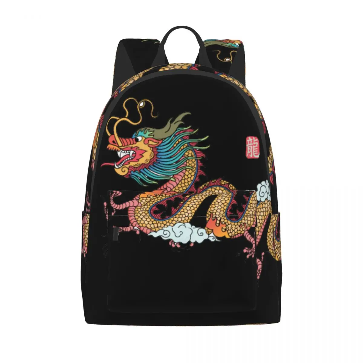 

Japanese art Backpacks Team Chinese Dragon Ed Hardies Backpack High quality Bag Man Woman Schoolbag