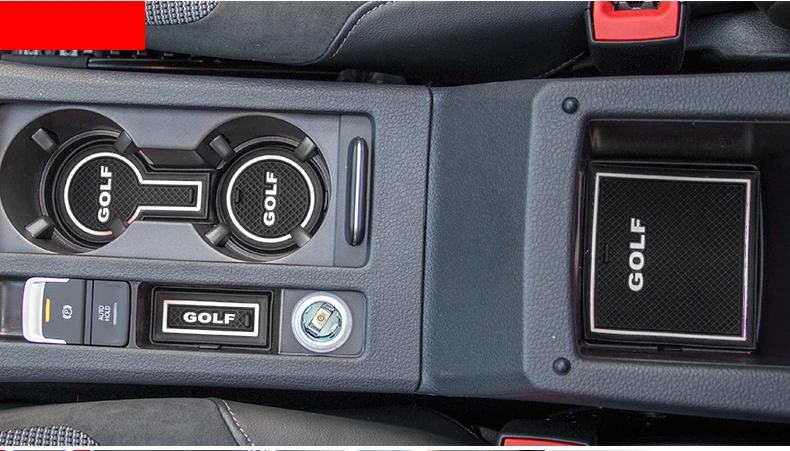 Противоскользящий коврик для паза двери автомобиля для VW Golf 7 MK7 2013- резиновая слот ворота коврик аксессуары