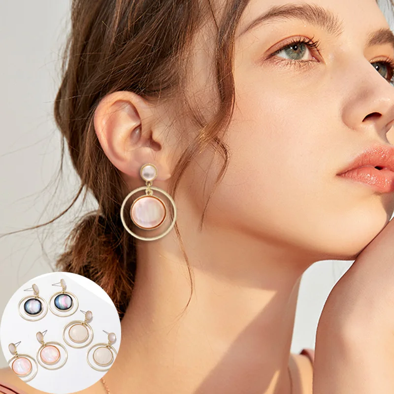 2019 круглые металлические женские серьги модное ювелирное изделие новые в виде