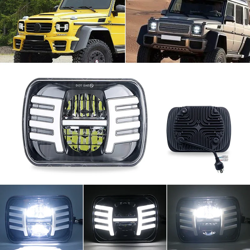 5x7 дюймов квадратный головной светильник для Jeep бренд Wrangler YJ MJ Cherokee XJ Hi/Lo луч