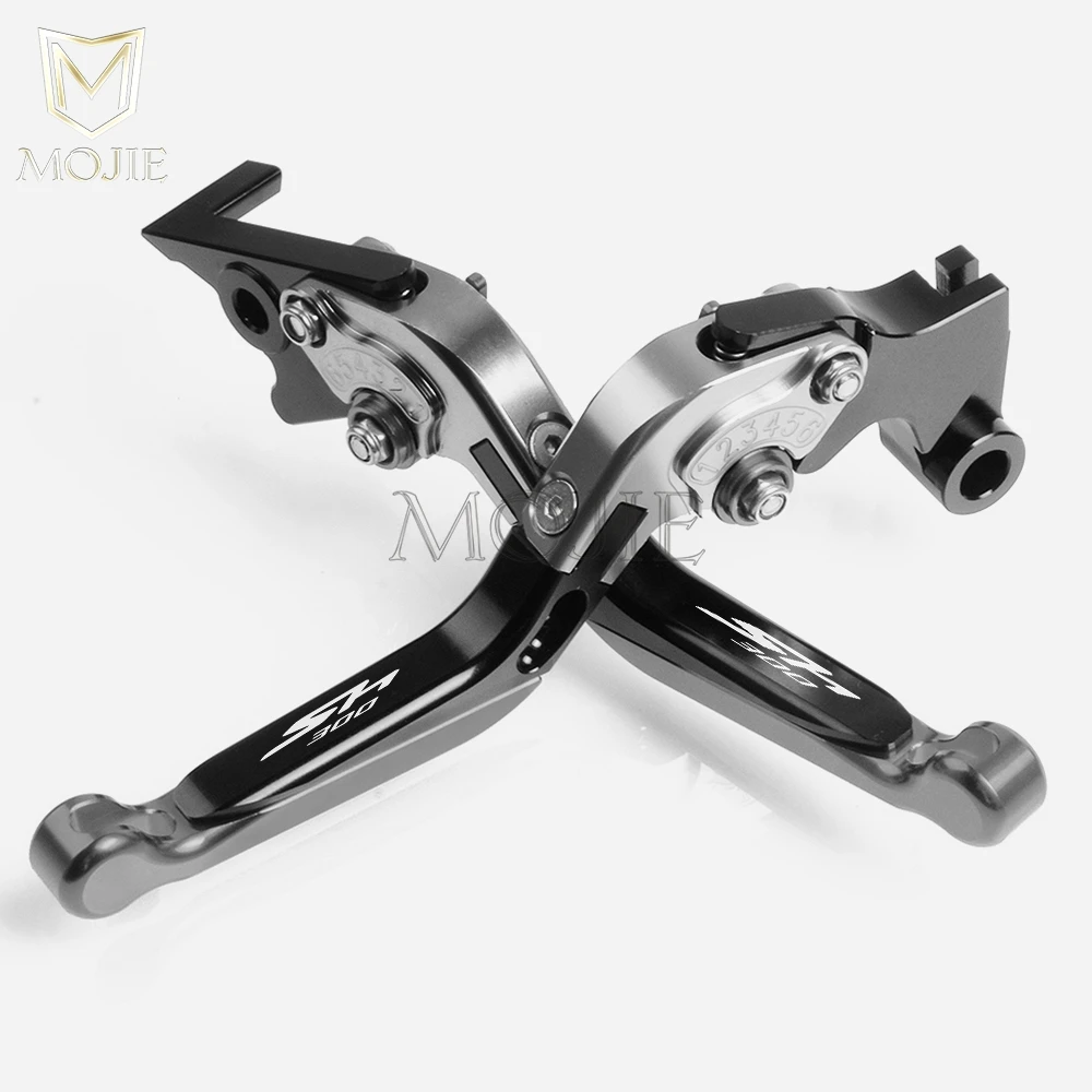 Titanium Black Аксессуары для мотоциклов CNC Алюминиевые Регулируемые Складные Выдвижные Тормозные Рычаги сцепления Набор для Honda SH300 SH 300 - Color: Titanium Black