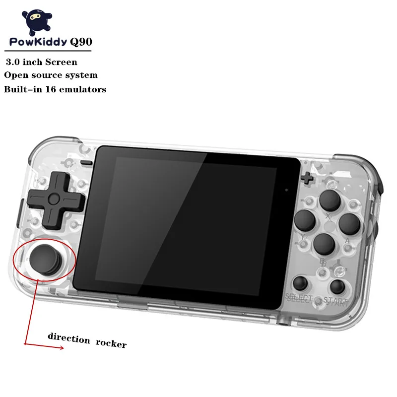 Портативная игровая консоль POWKIDDY Q90 с HD экраном и 16 симуляторами 4000 +