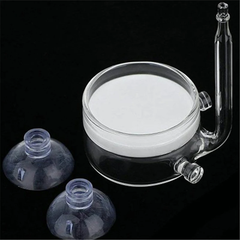 Стеклянный аквариумный диффузор CO2 присоска фиксирующий распылитель счетчик