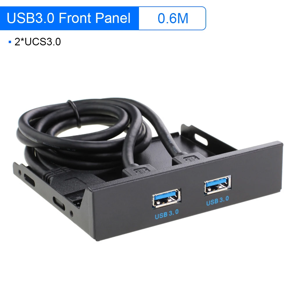 20Pin Two Ports USB 3.0 Front Panel Bracket Line Adapter Computer Floppy Disk Drive Built-In for PC Desktop | Компьютеры и офис