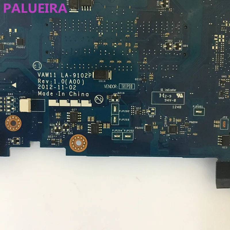 PALUBEIRA Бесплатная доставка для Dell Inspiron 17 3721 5721 Материнская плата ноутбука CN-0NJ7D4 NJ7D4