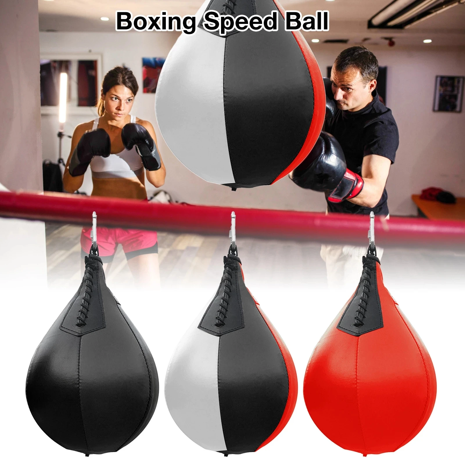 

1Pcs Swivel Speed Ball Fitness Boxing Pear Speed Ball Set For Thai Reflex Boxing MMA Punching Speed Bag Speed Ball Accessory -40