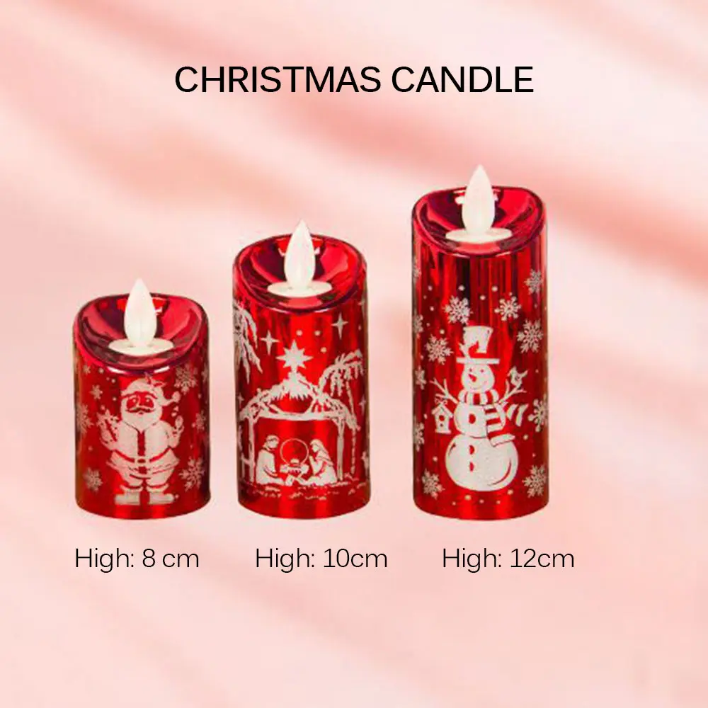 

Wedding Party/Family/Christmas/Decorations Christmas Snowman Christmas Candle Lights For Party Christmas Atmosphere Decoration