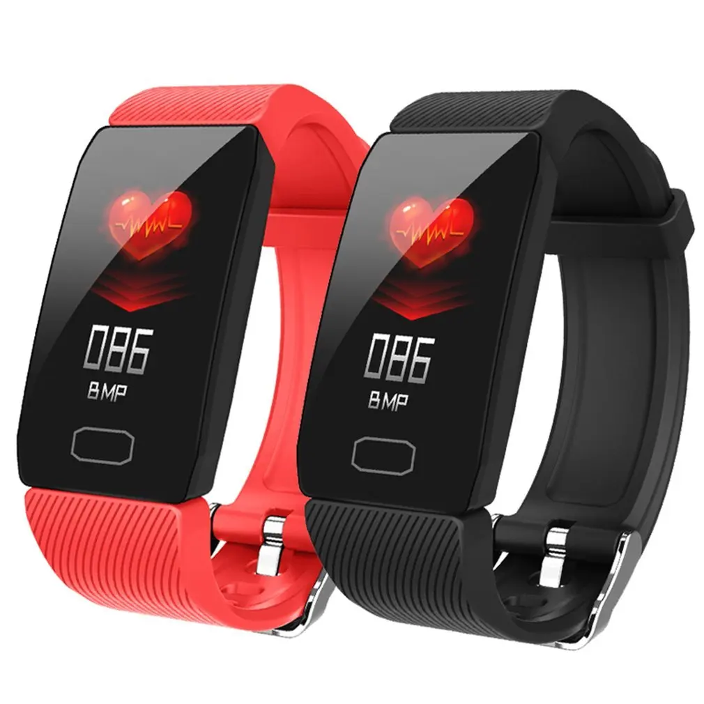 Смарт-браслет кровяное давление Q1 монитор сердечного ритма фитнес-трекер Смарт-часы фитнес-браслет водонепроницаемый дисплей погоды для женщин
