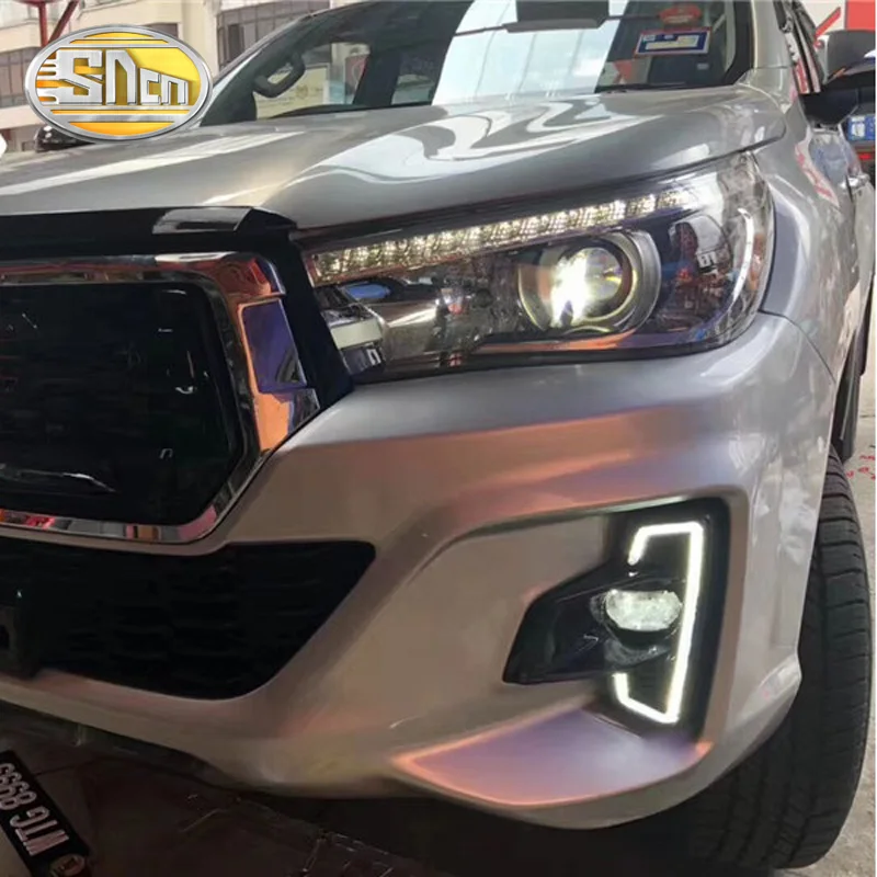SNCN 2 шт. светодиодные дневные ходовые огни светильник для Toyota Hilux Revo порно фильмы