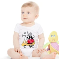 my aunt loves me newborn baby rompers pregnancy announcement girl clothes boy infant toddler short sleeve bodysuits ropa de beb