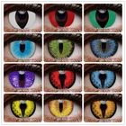 Контактные линзы для глаз EYESHARE, цветные, синие, для косплея аниме, для Хэллоуина, 2 шт.