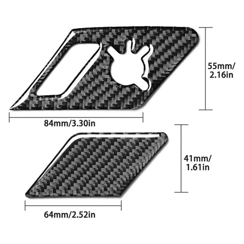 

for Golf 7 MK7 2014-2019 Styling Inner Door Lock Switch Panel Trim Cover Carbon Fiber Decal Interior Sticker