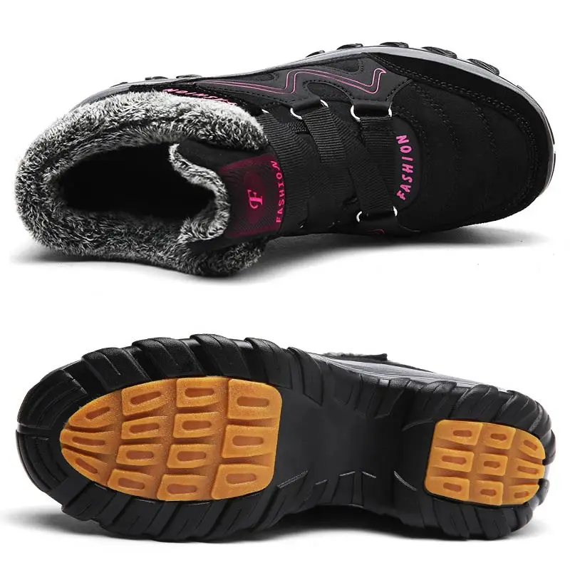 

Wedges platform shoes female ankle boots women shoes warm plush solid non-slip female boots women snow boots zapatos de mujer