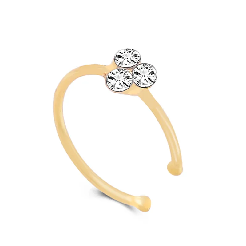 Горячая весна обертывание пленочное кольцо для пирсинга Настоящее