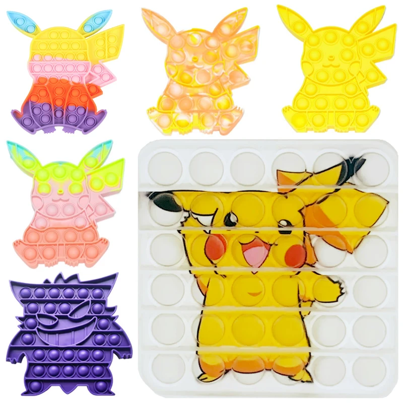 

Pokemon Pops Fidget Toys 20cm Reliver Stress Bulbasaur Squirtle Charizard Pikachu Fidget Relieve Autism Dropshipping Toy