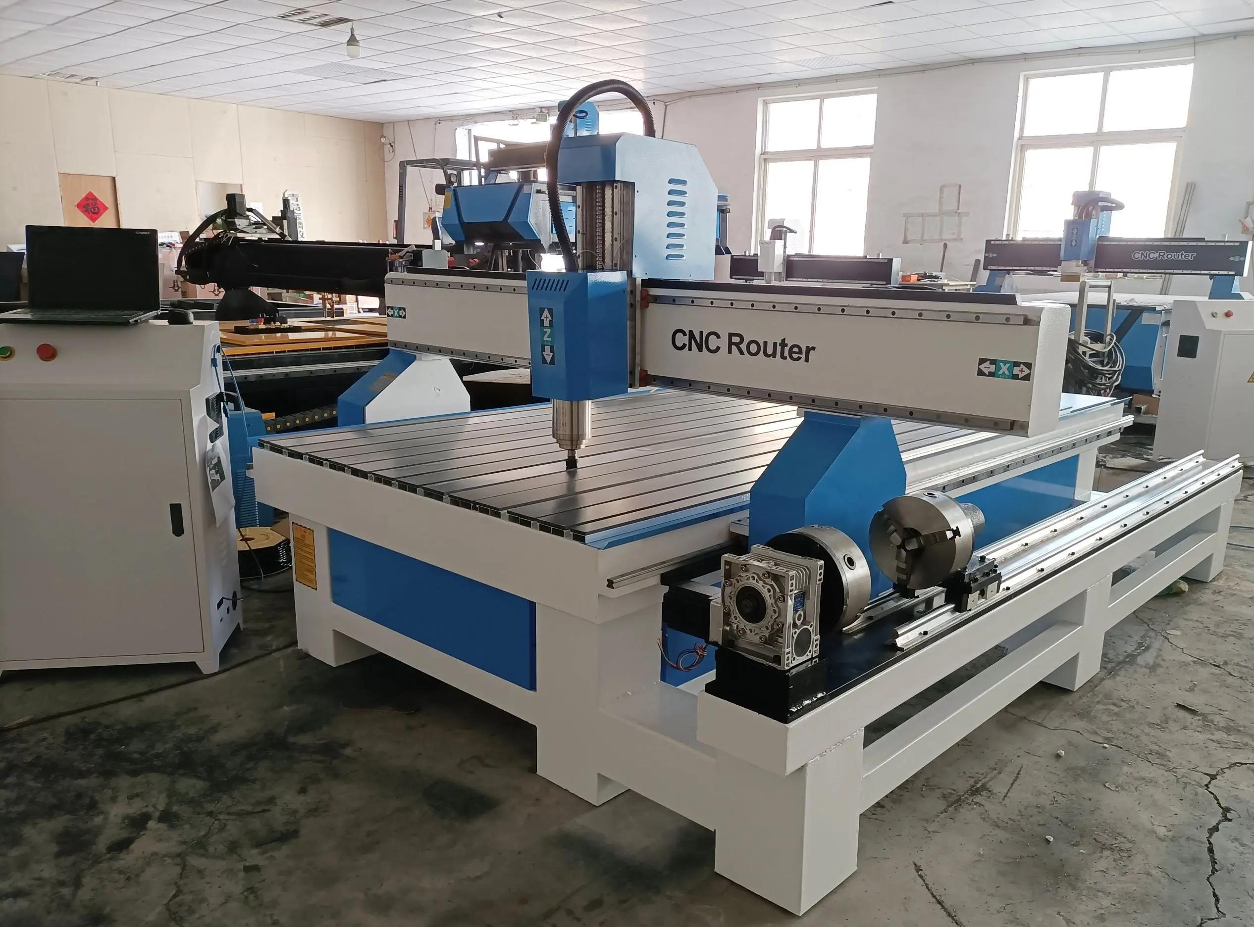 

Cheap 4 axis cnc machine price with Mach3/1325 china wood milling cnc router for MDF cutting engraving cnc rotary lathe machine